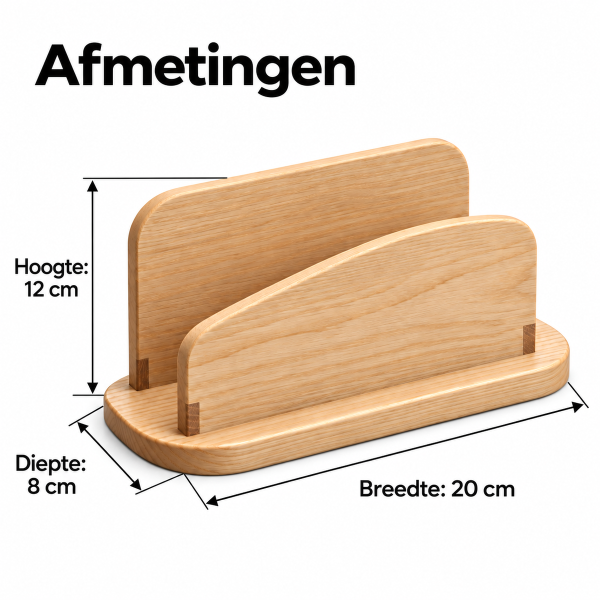 Booglijn brievenhouder
